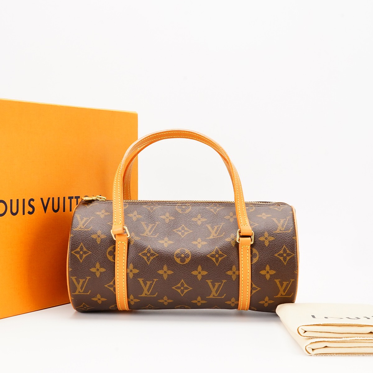 95新 LouisVuitton/路易威登 【诗诗】中古巴比龙26包/植鞣革换新