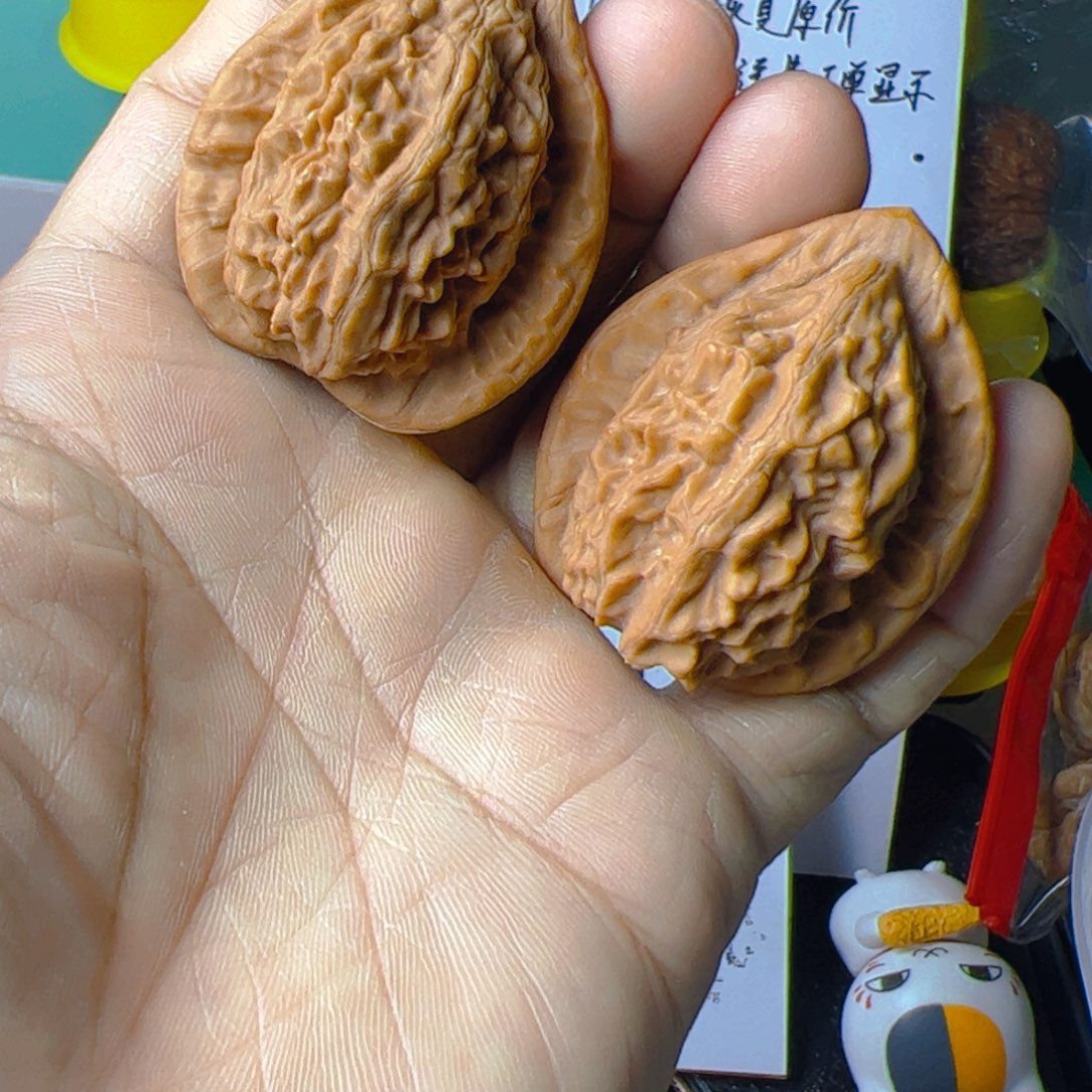 把件文玩核桃大红袍38有修