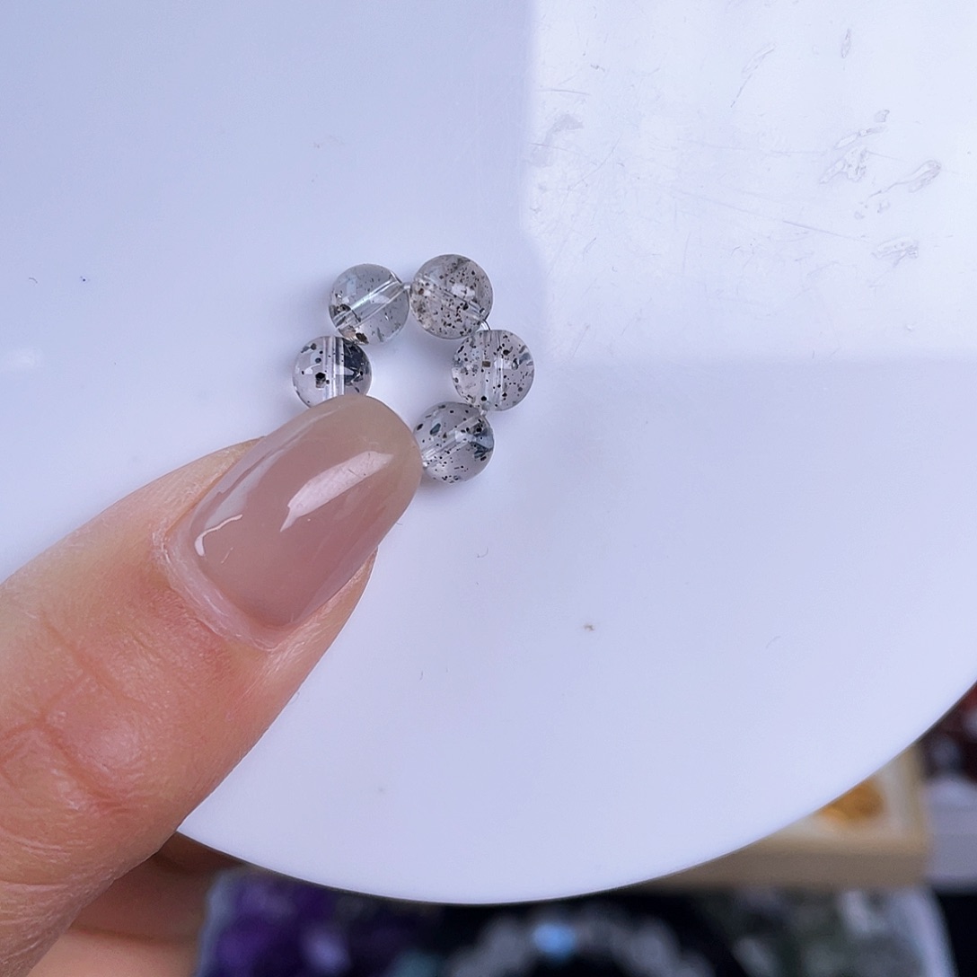 水晶单珠打孔不退不换未镶嵌