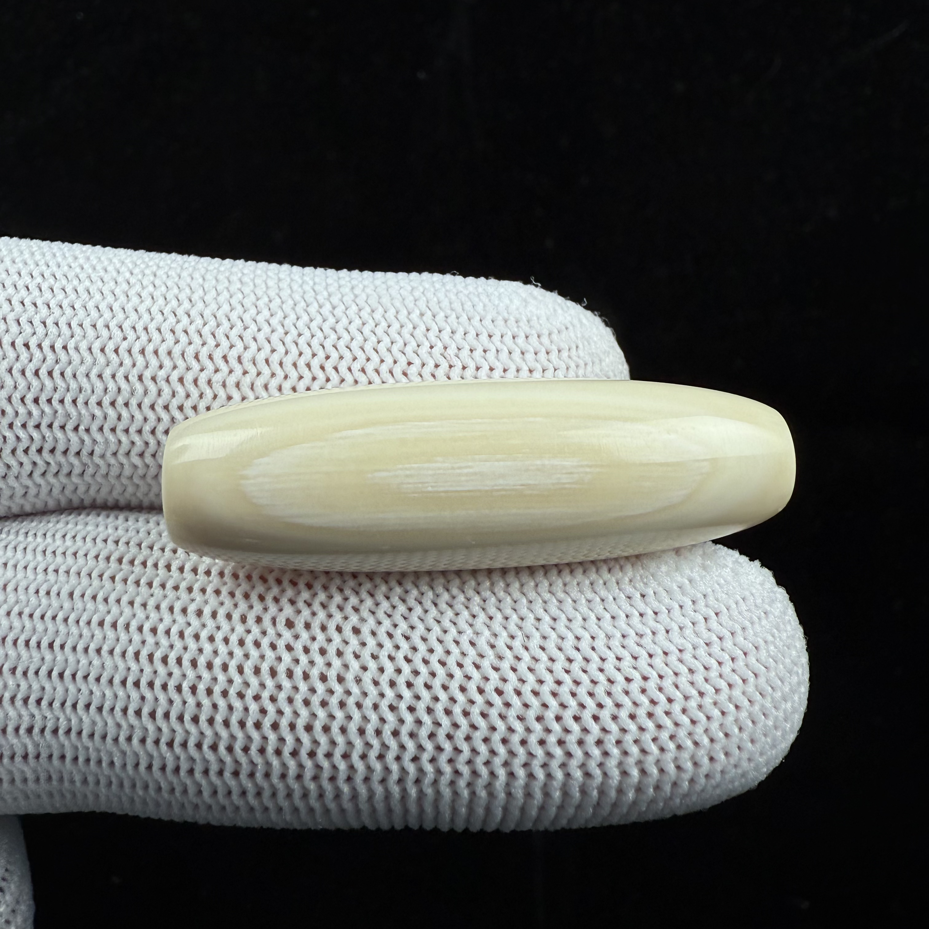 K6130天然猛犸牙长桶勒子12.3*40mm一物一图 假一罚十