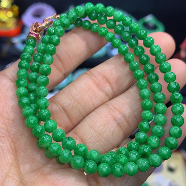 翡翠手链未镶嵌翡翠 