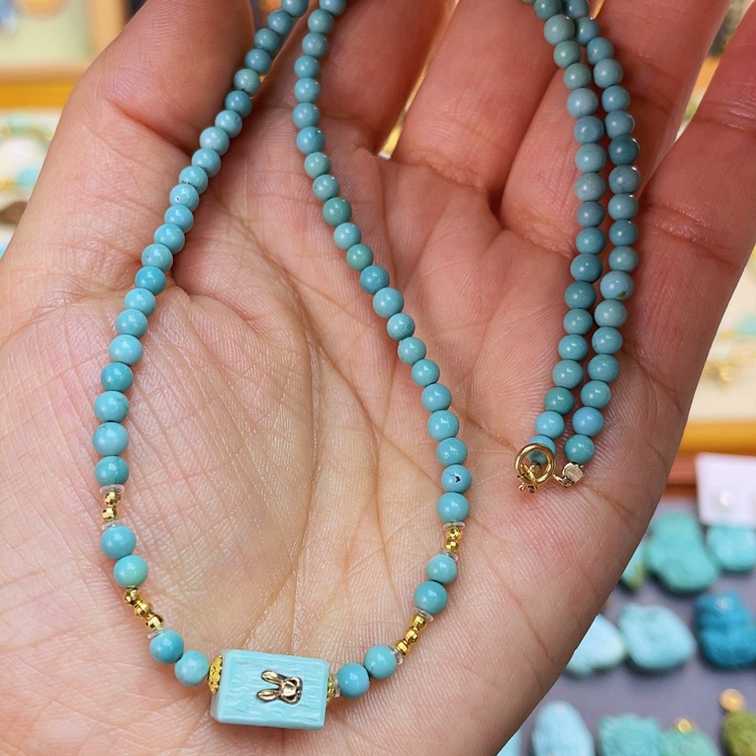 南红玛瑙项链18K金镶嵌