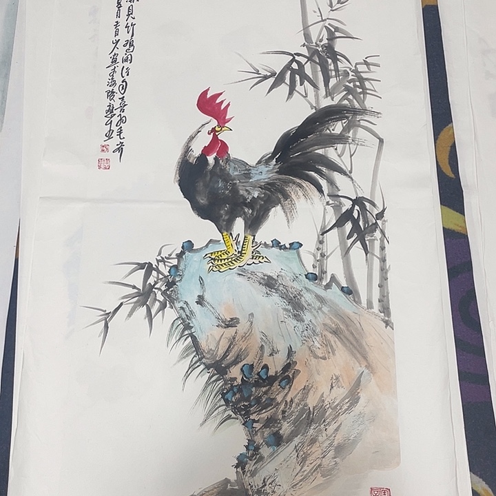 国画雨***誉三尺整幅作品