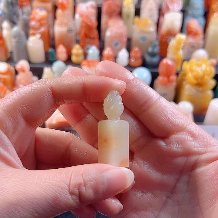 老挝石印石1.3厘米，蛇