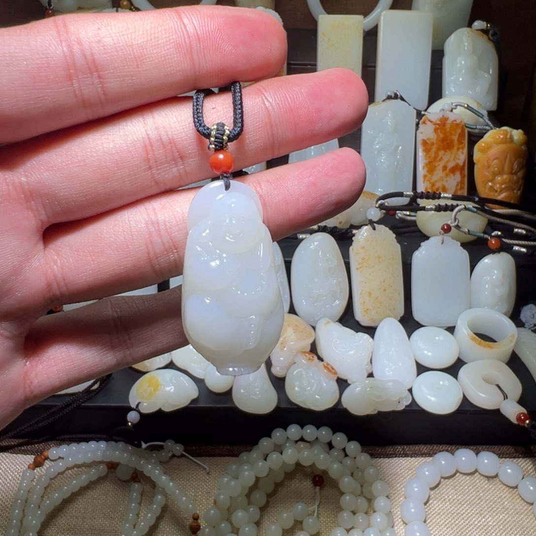 和田玉吊坠(不含链)未镶嵌Y*