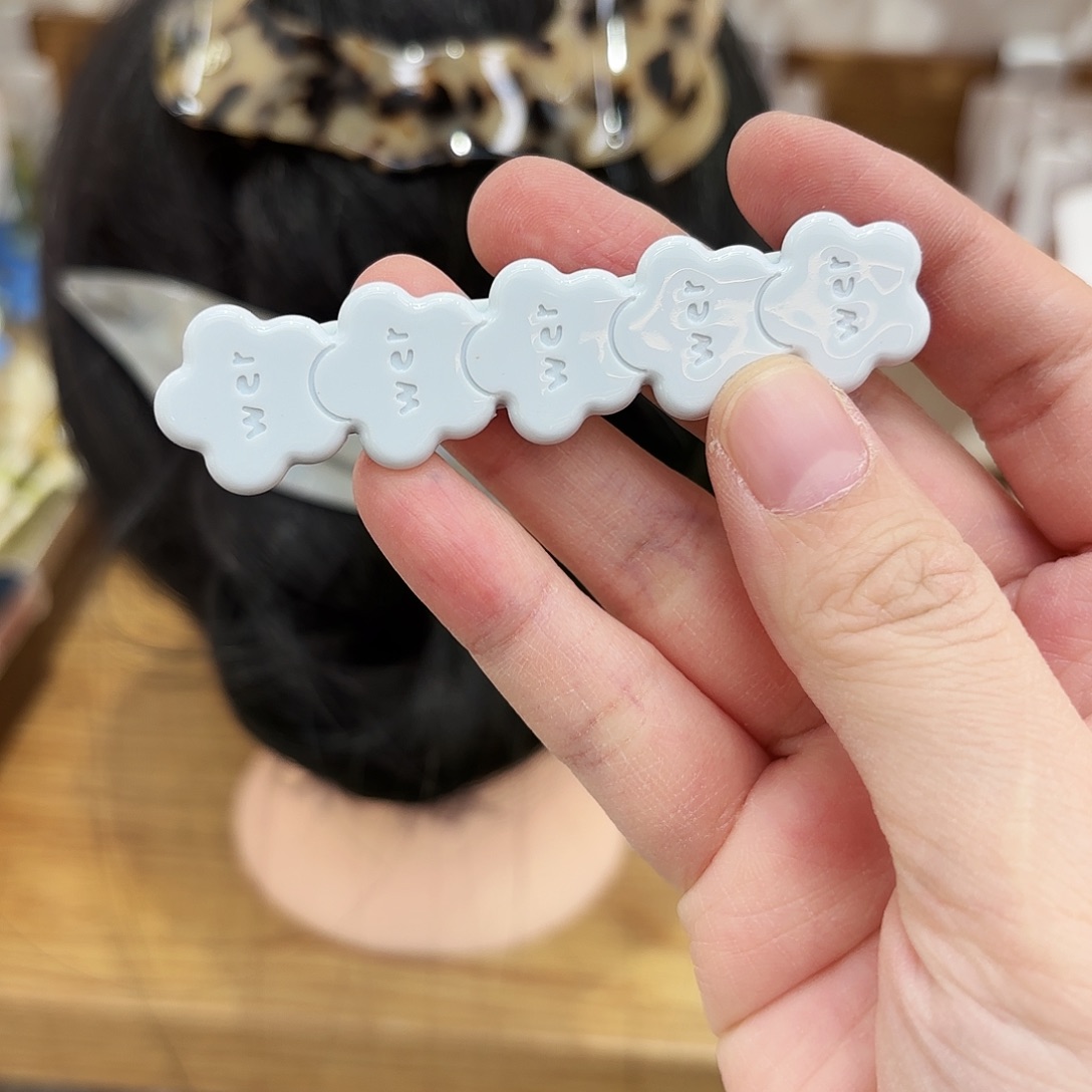 皮质铁合金蓝色花朵鸭架