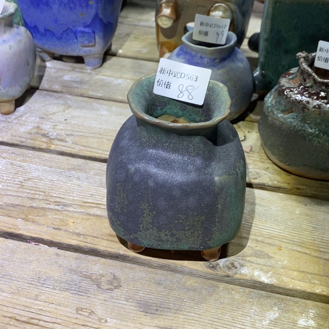 粗砂花盆a***y新中式D563