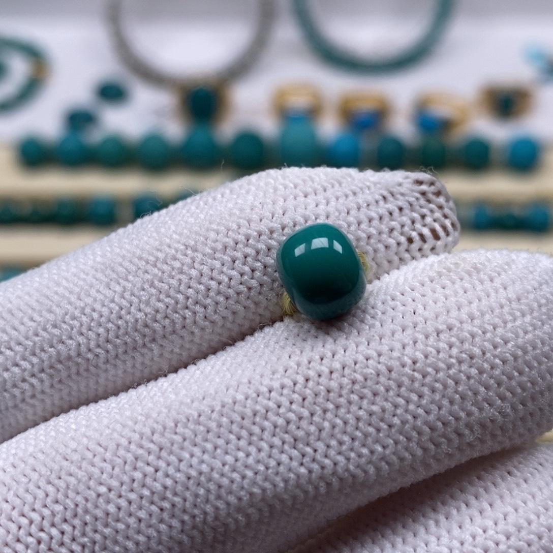 绿松石未镶嵌珠宝奇石老型8mm