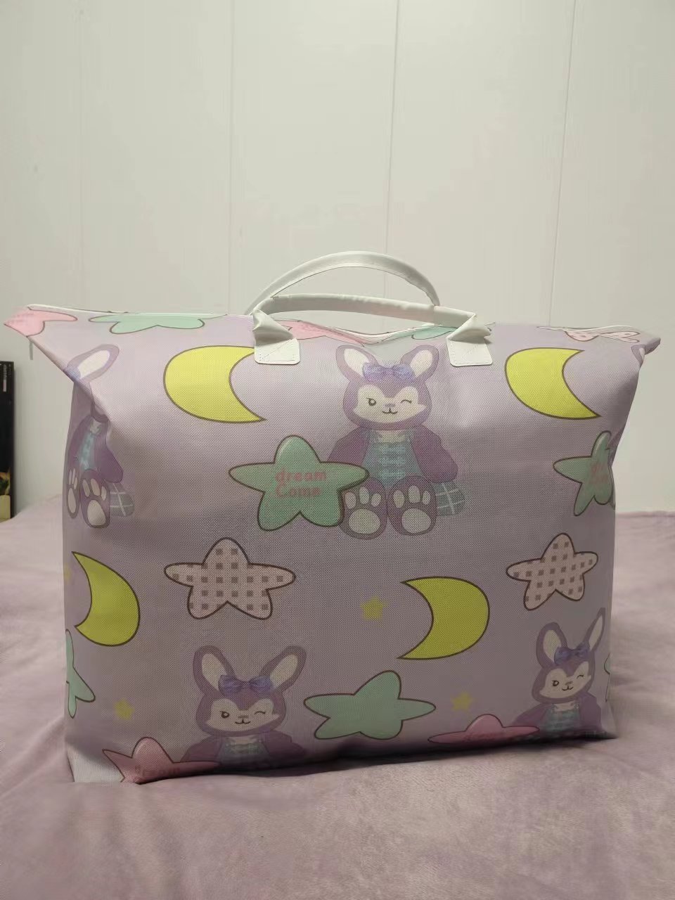 棉被粉色收纳袋卧室防水收纳袋收纳包中式收纳包被子防尘袋