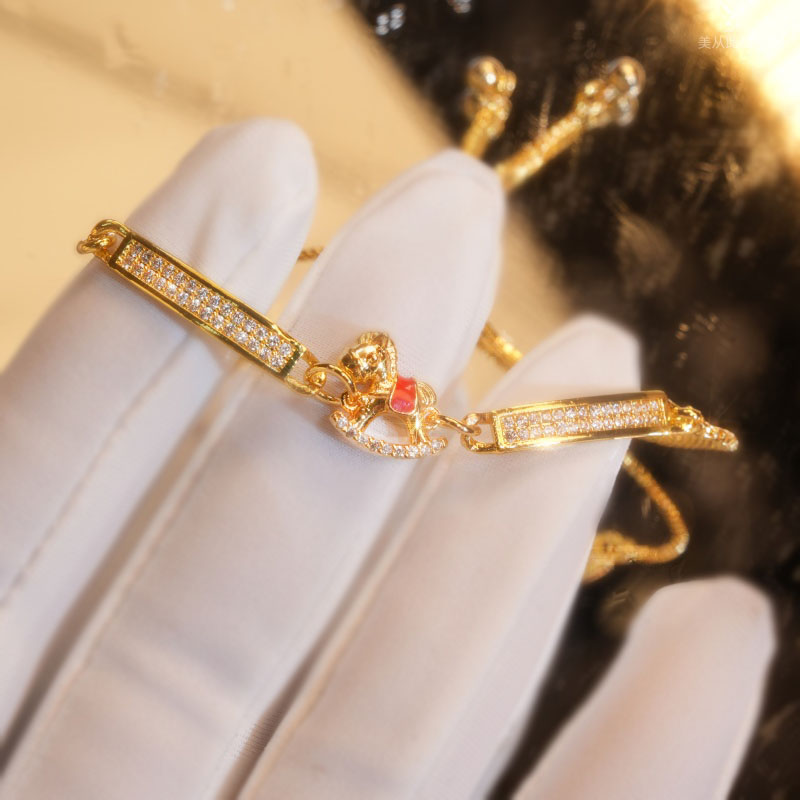 铜合金合成锆石手链 2026新款高级感时尚新品手链精致百搭F2139
