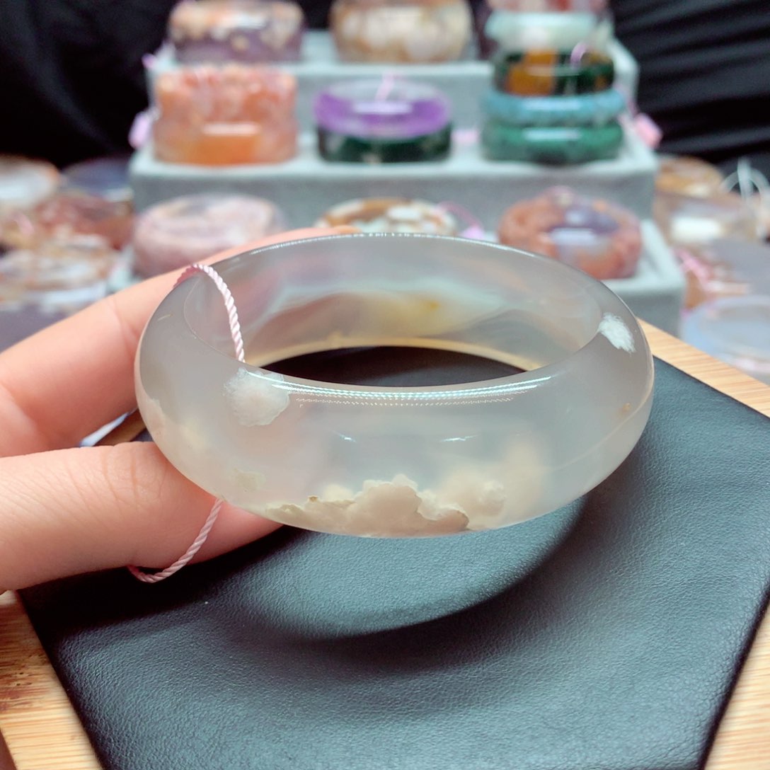 玛瑙/玉髓手镯合金梅***影66