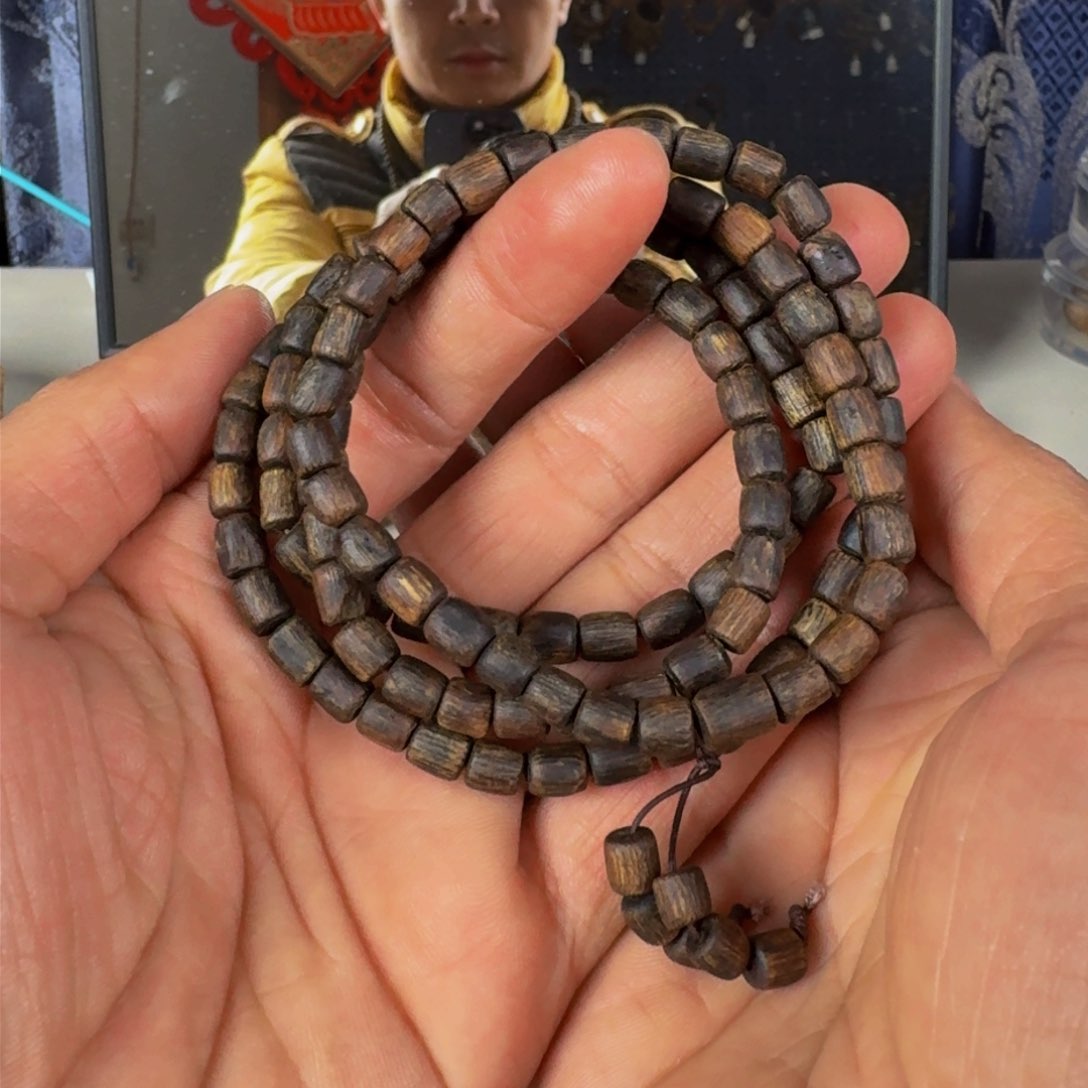 沉香手串白露沉水随形桶珠多圈卡5+保21克