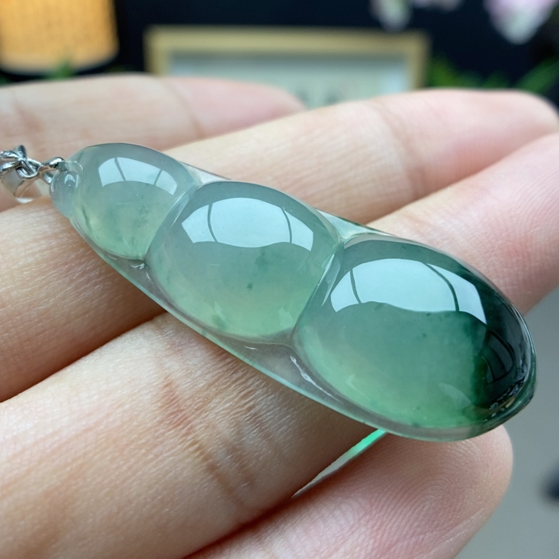 翡翠银S925镶嵌颈饰吊坠38