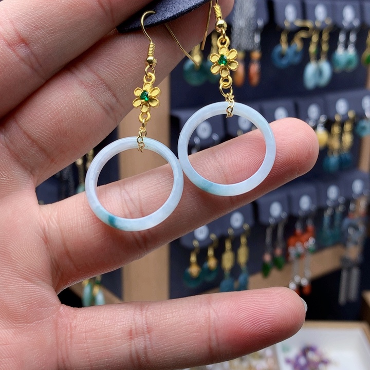 未镶嵌翡翠耳饰耳饰