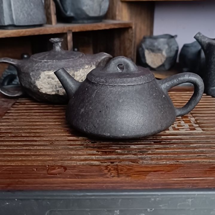 砖雕手工雕刻石瓢壶