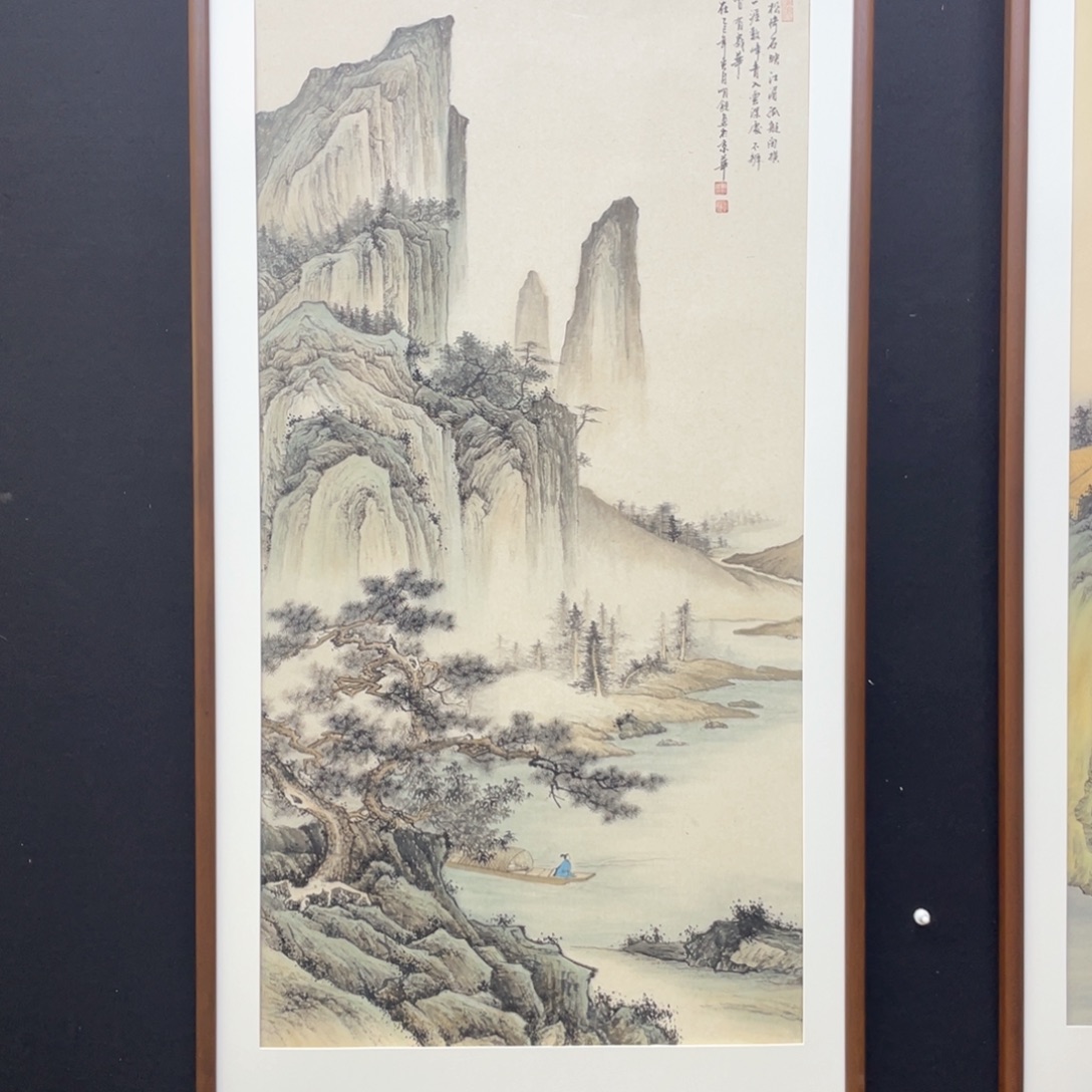 国画手绘国画，明老师精品画心