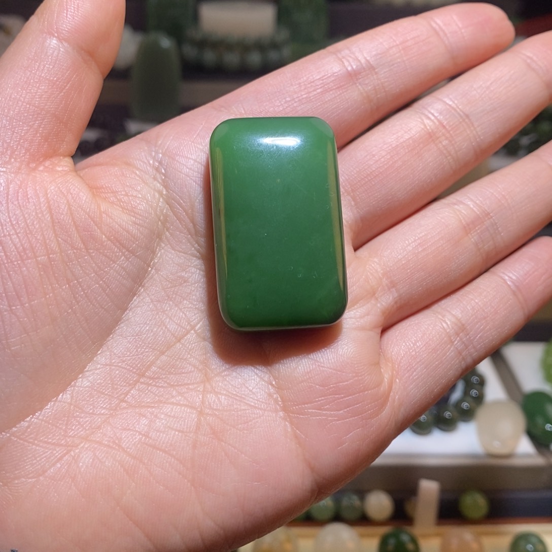 和田玉无事牌未镶嵌心**胖裸面无事牌