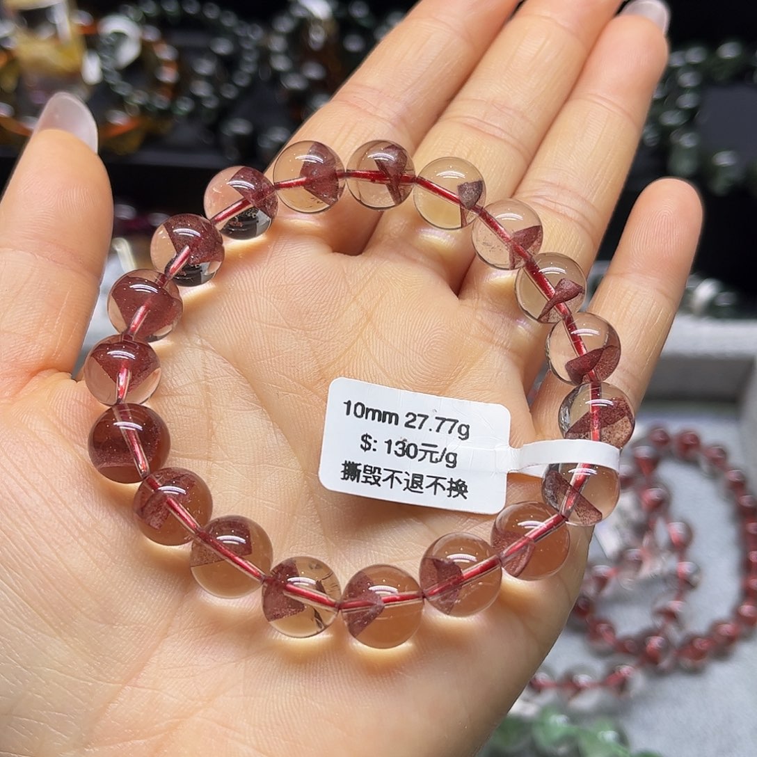 水晶手链未镶嵌天然水晶