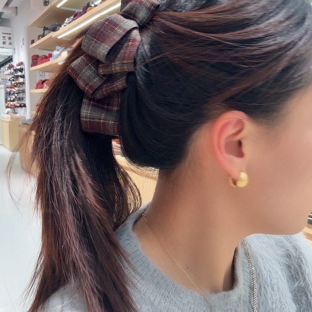 亚克力非金属复古红格子香蕉夹