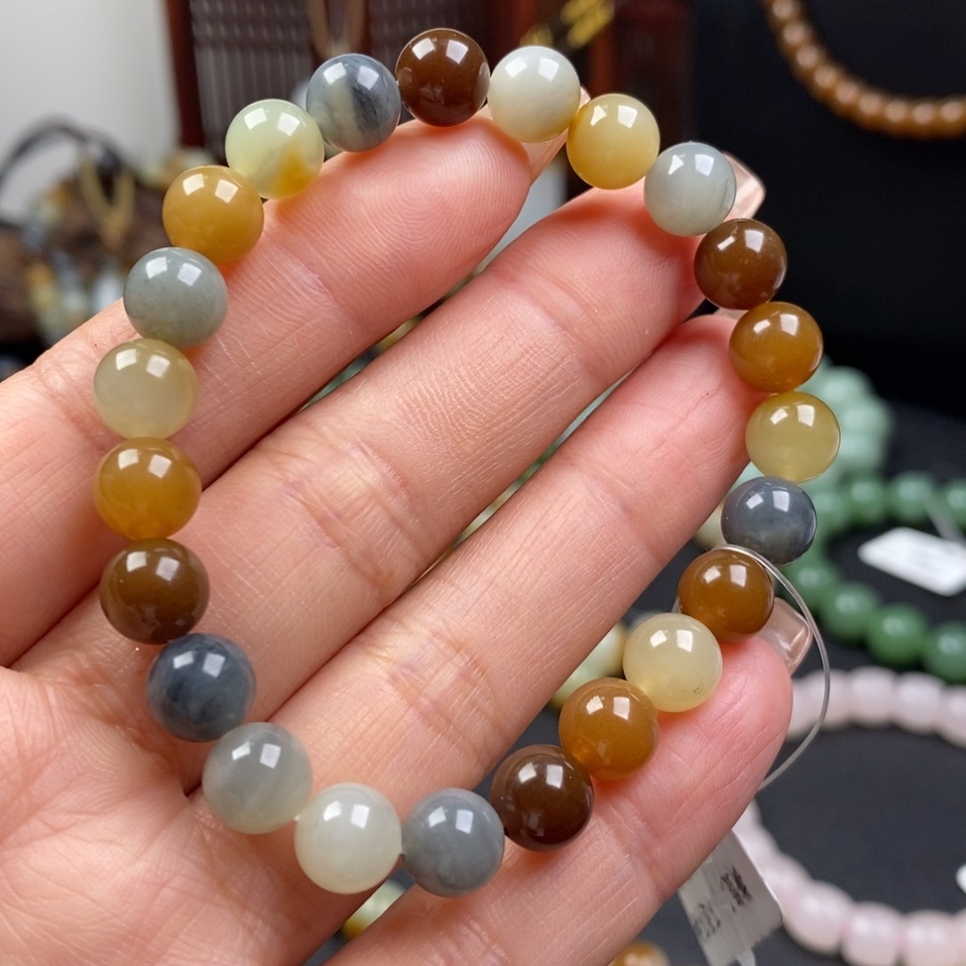 和田玉手串未镶嵌