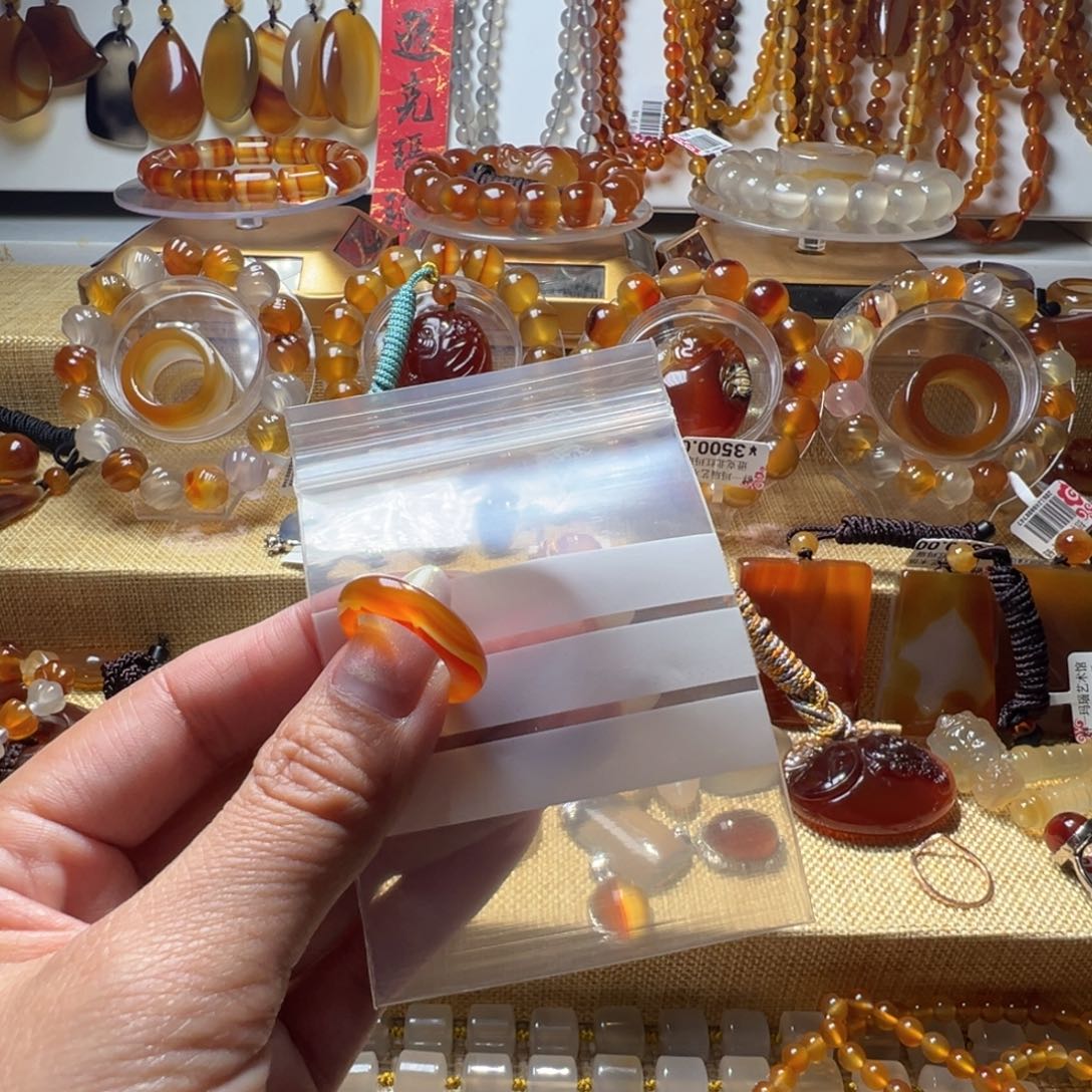 东***香玛瑙/玉髓合金颈饰8