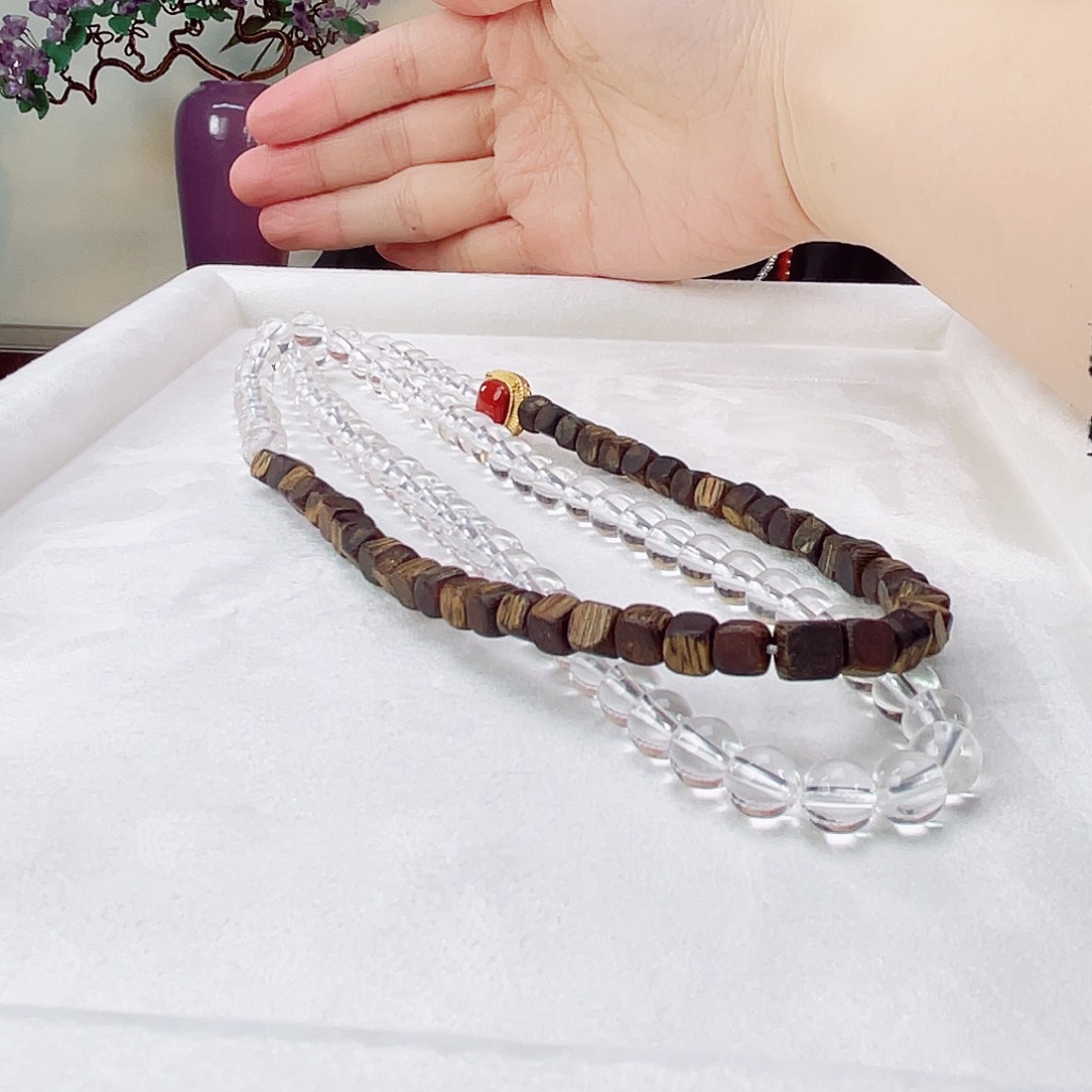 水晶颈饰未镶嵌水晶7.5