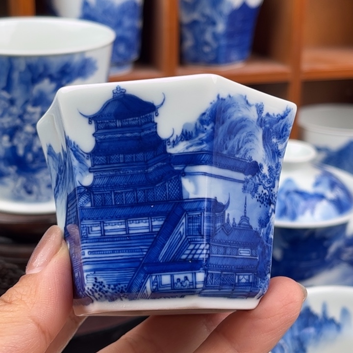 瓷片瑕疵一笔一墨 叩玉山房