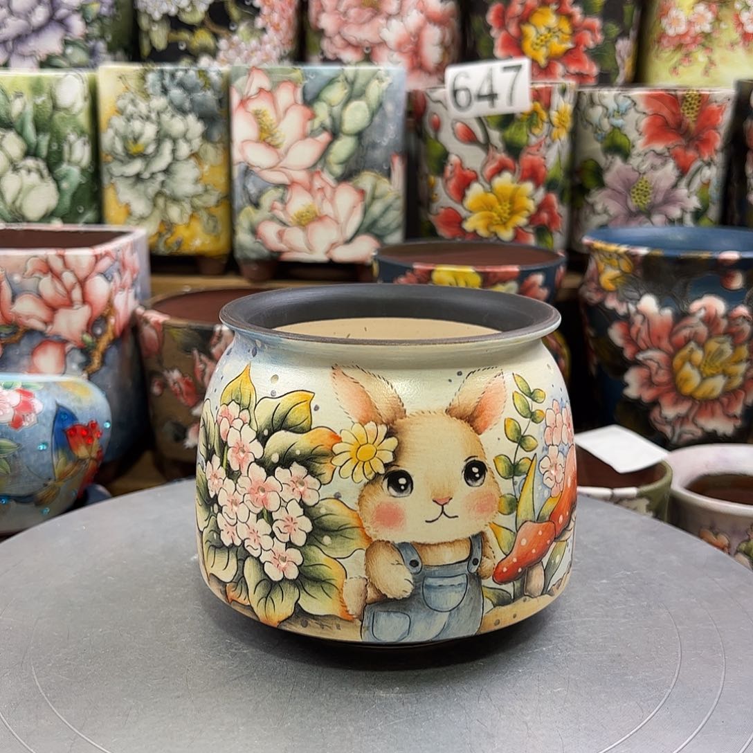 景德镇陶瓷花盆景德镇陶瓷花盆