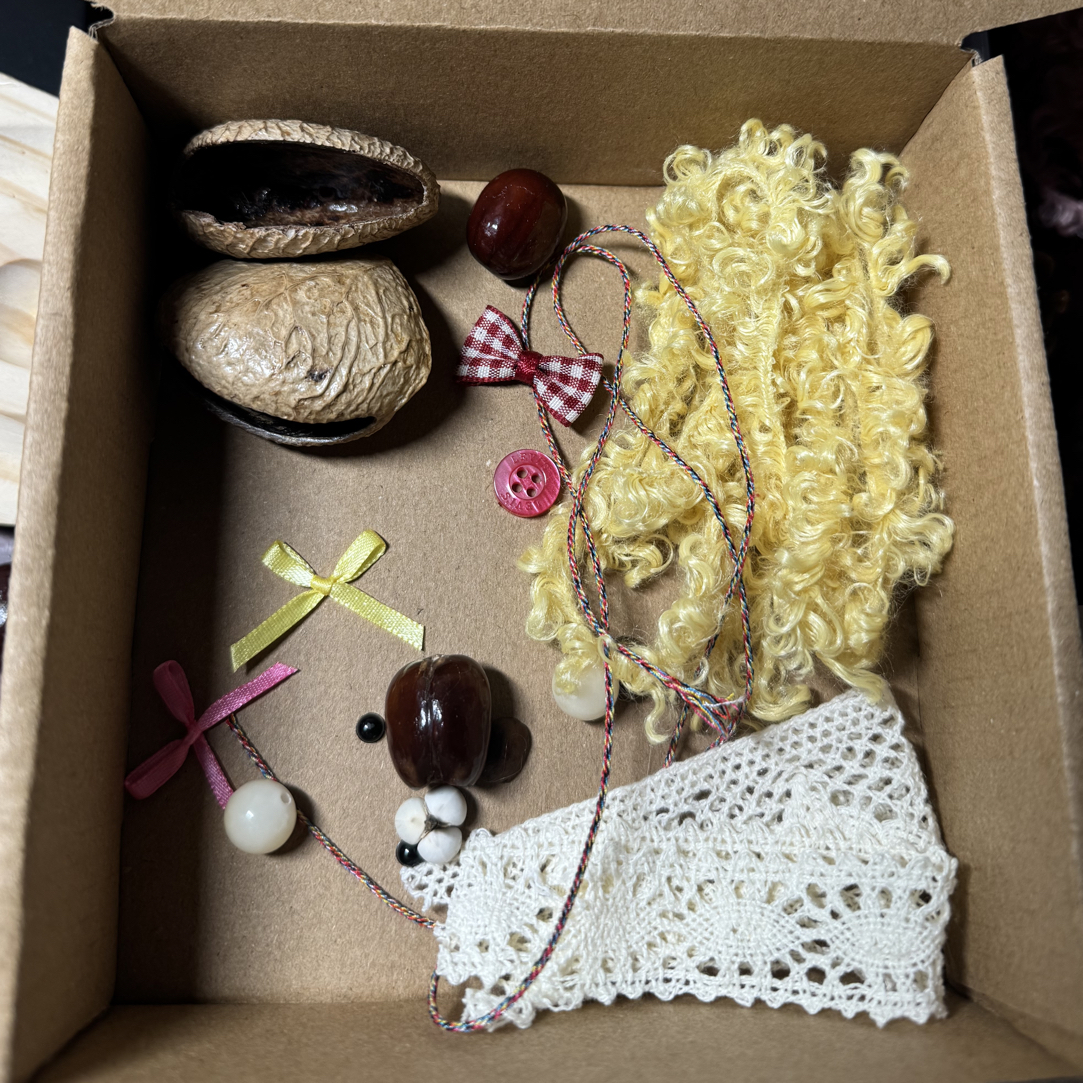 果壳风铃娃娃包包挂件diy材料包（联系客服配货，私拍随机发）