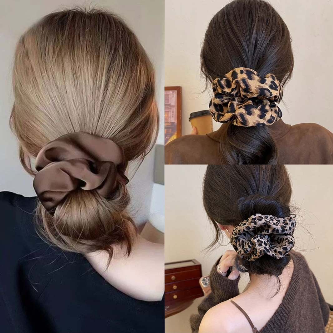 珍美妮复古法式简约丸子头大肠发圈女小众盘发扎发马尾头绳ins风