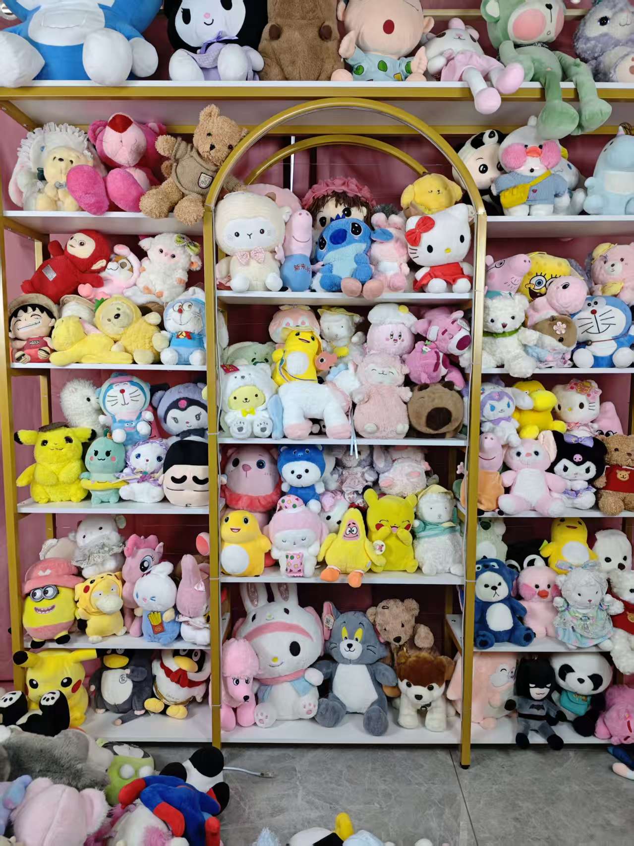 布娃娃毛绒玩具婚庆抛洒摆摊玩具套圈娃娃机公仔活动庆典