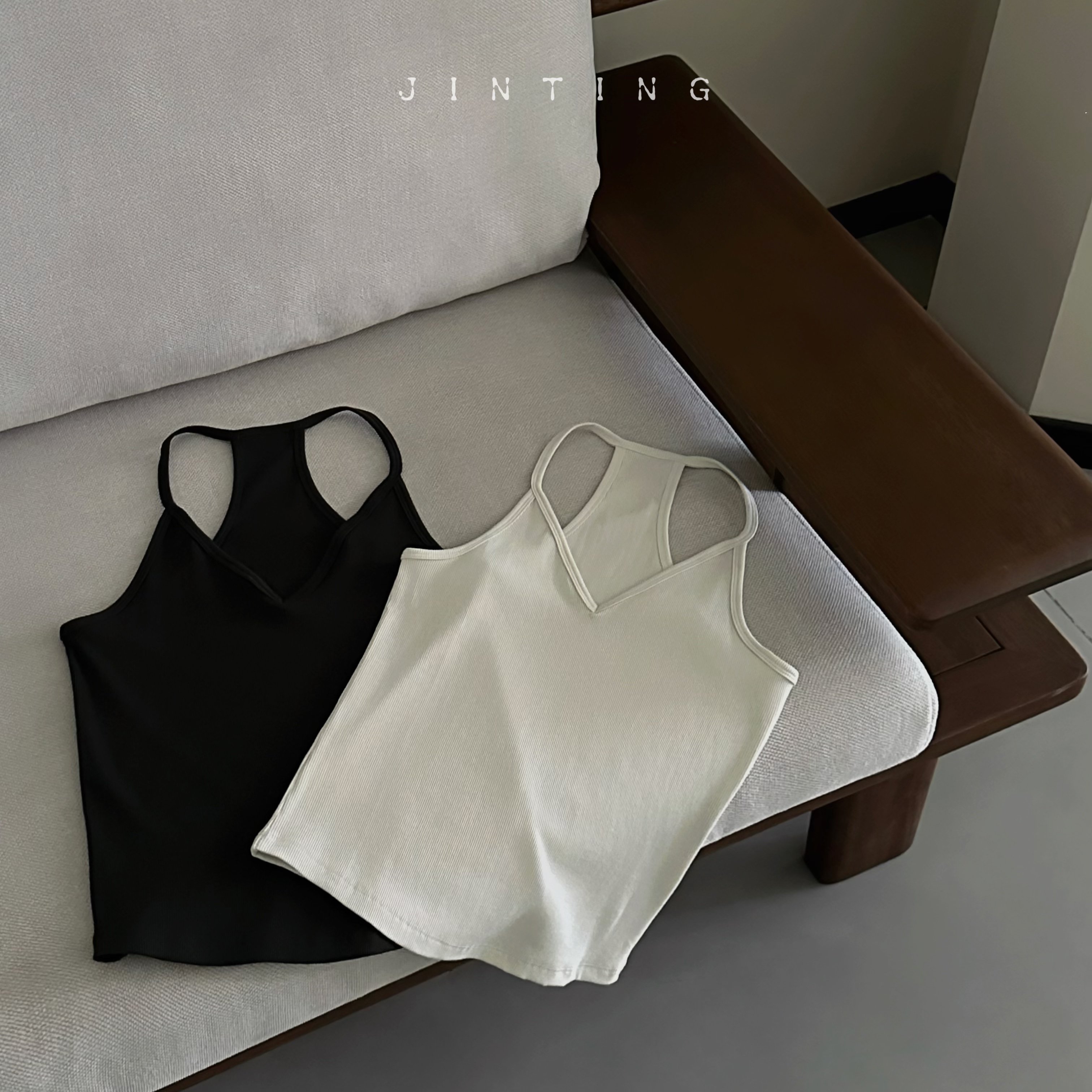 今婷夏季新款韩版时尚小众修身显瘦气质百搭针织背心女-M25212451