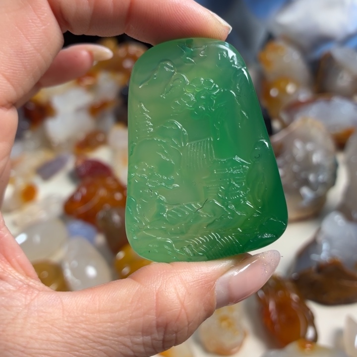 玛瑙/玉髓未镶嵌吊坠(不含链)