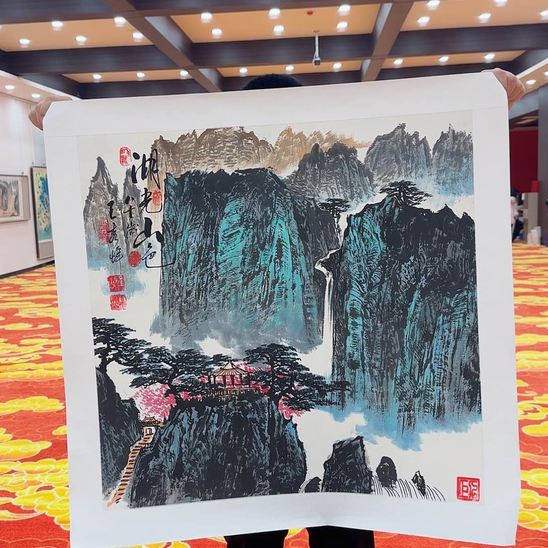 国画艺术家的作品