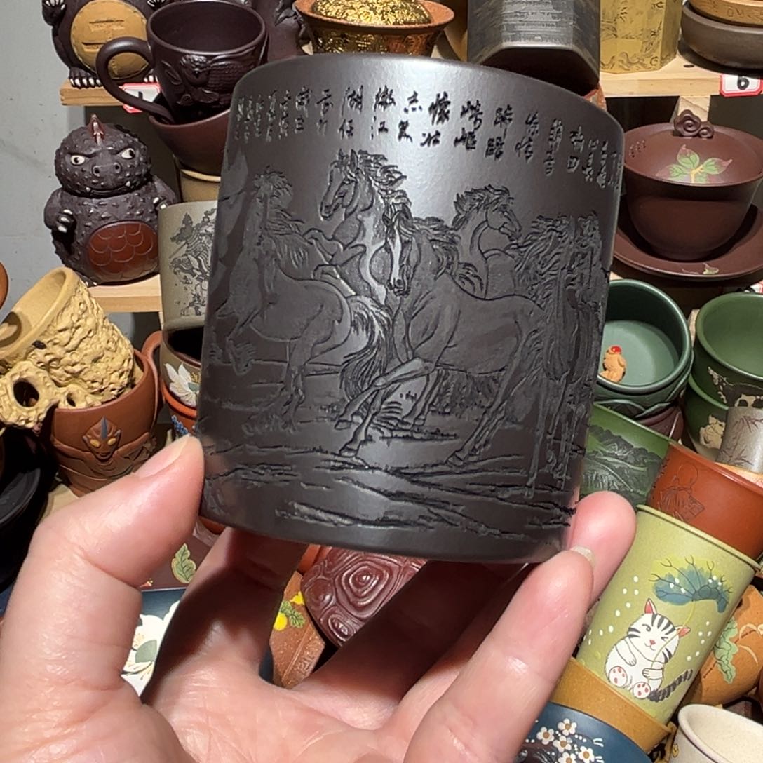 紫砂茶杯宜兴紫砂主人杯