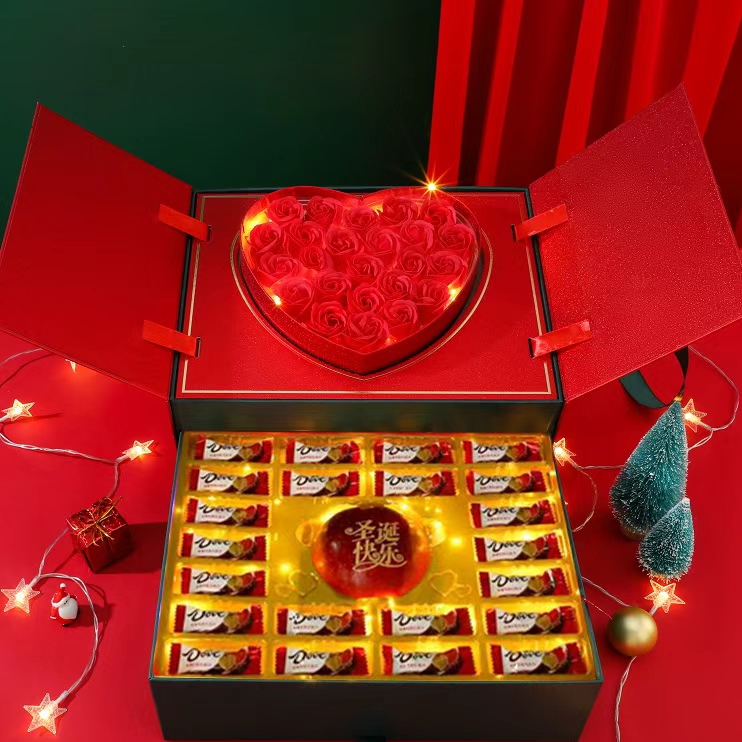 Dove/德芙巧克力圣诞节平安夜苹果礼盒送女友男友儿童礼物