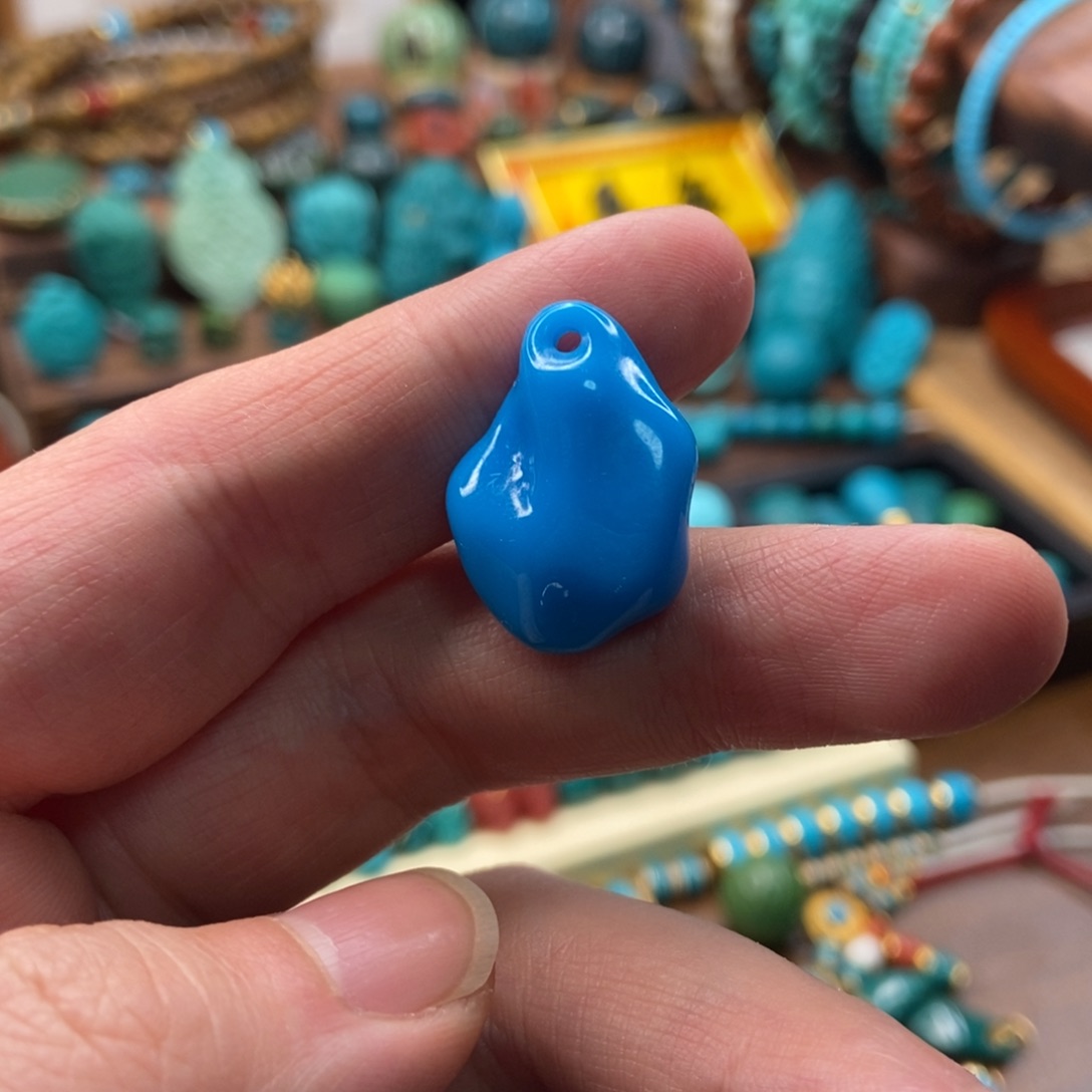 绿松石珠宝奇石未镶嵌饭*子