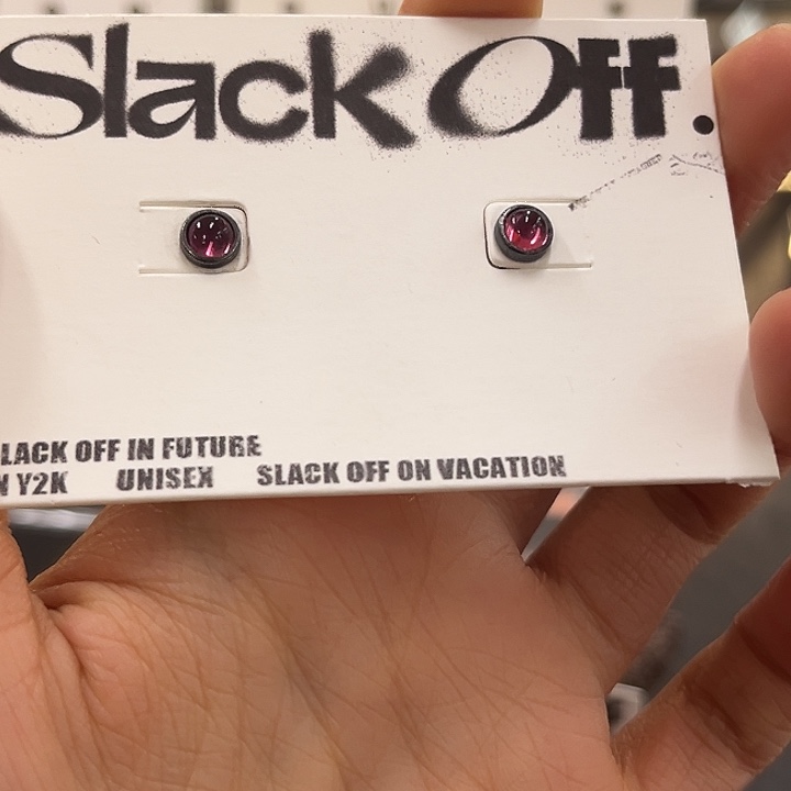 925银紫水晶耳环做旧款