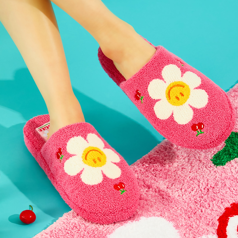 wigglewiggle室内拖鞋棉拖鞋保暖女秋冬外穿情侣居家用防滑新款