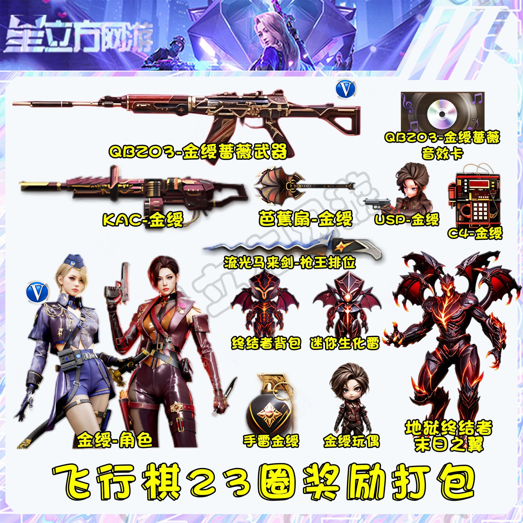 CF穿越火线端游飞行棋奖励道具