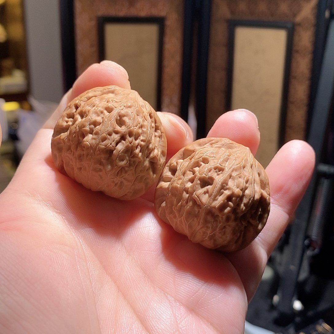 文玩核桃把件37铁锤全品