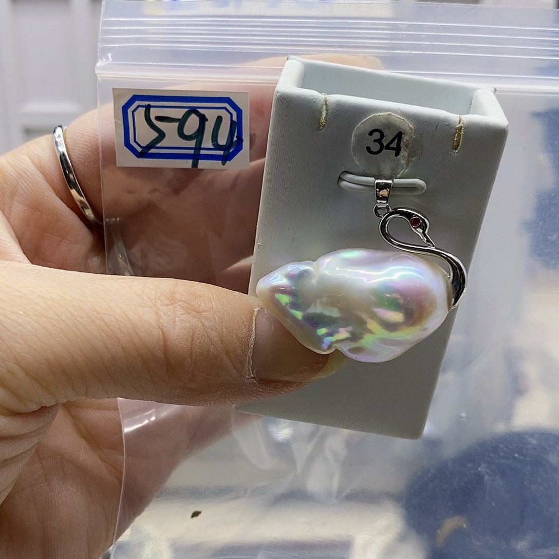 颈饰合金淡水珍珠