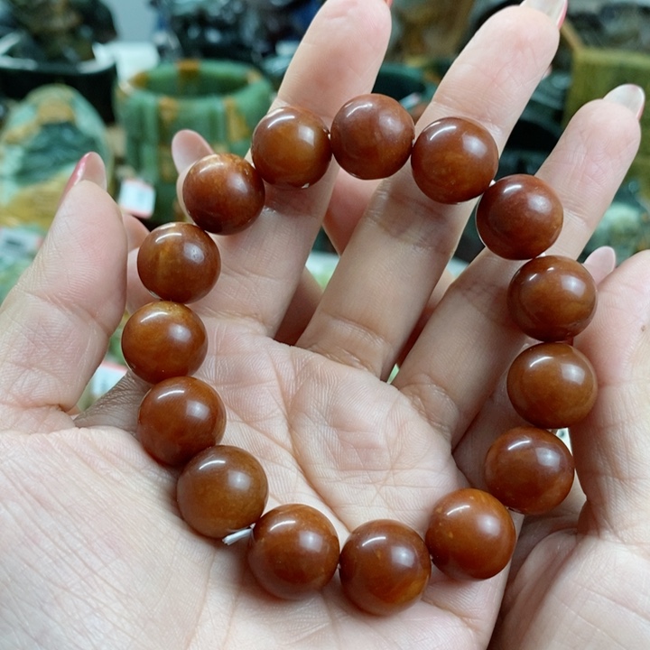 蛇纹石玉手链未镶嵌