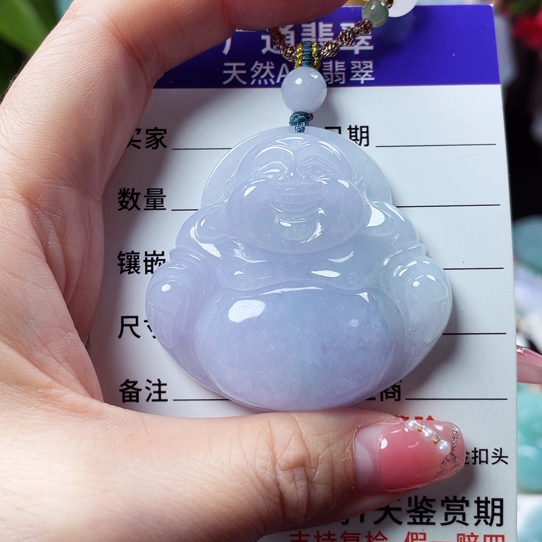翡翠未镶嵌颈饰佛公11