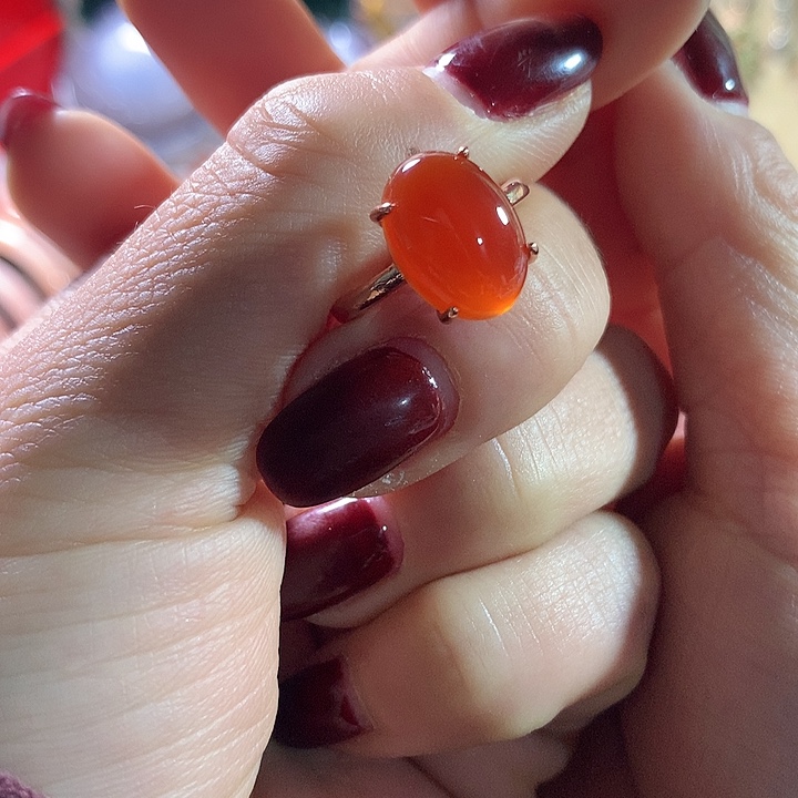 玛瑙/玉髓戒指未镶嵌
