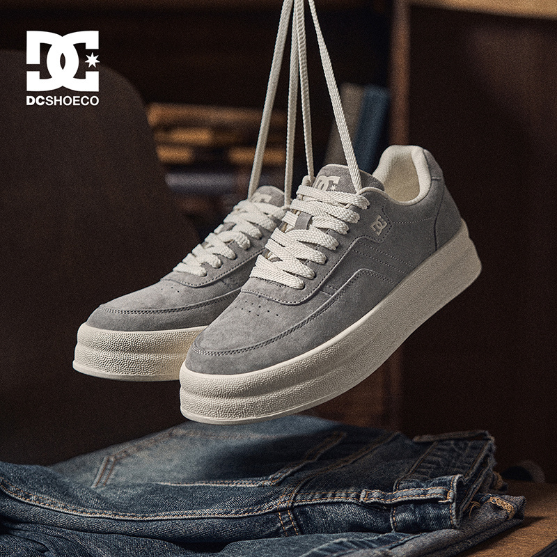 DCSHOES EDGE 冬季鞋新款复古低帮板鞋耐磨厚底时尚透气百搭男鞋