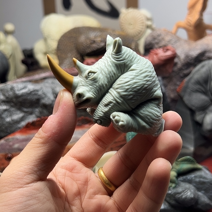 东北石松花石摆件