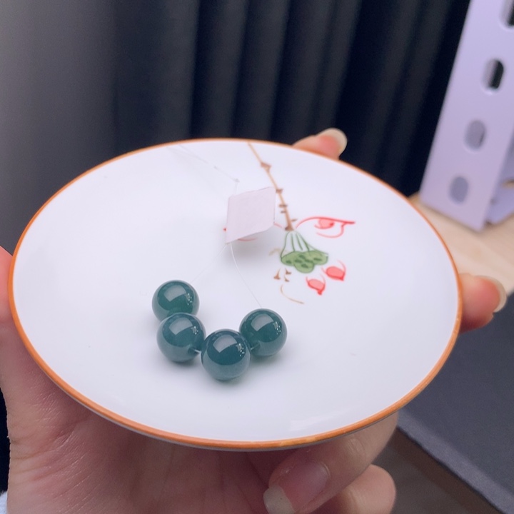 翡翠未镶嵌手链翡翠y2734 卡9.8