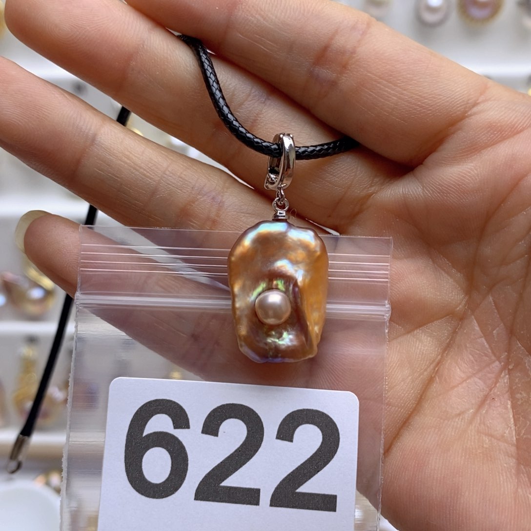 淡水珍珠颈饰银S925镶嵌622