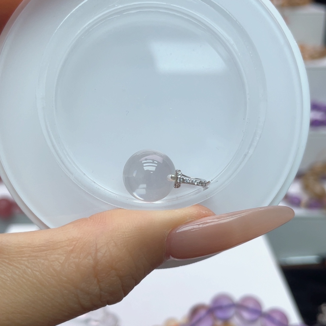 未镶嵌手链水晶白水晶耳钉